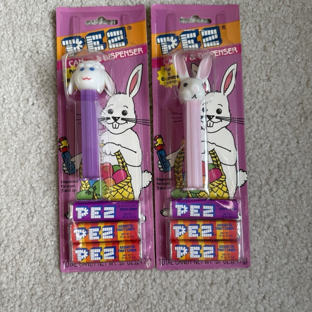 Vintage Pez Dispenser-Easter Bunny, Lamb New In Package Easter Theme